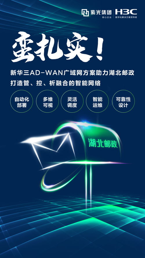 助力湖北郵政按下轉型 快進鍵 新華三AD WAN在行動