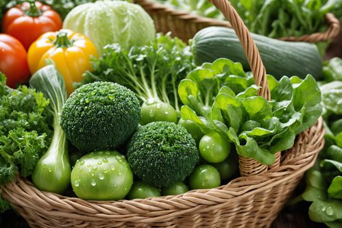 健康新鮮美味蔬菜籃子圖片攝影圖 創(chuàng)意海報(bào) 下載至來源處